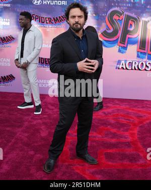 Los Angeles, USA. 30th May, 2023. Jake Johnson arrives at the Sony Pictures Animation's SPIDER-MAN: ACROSS THE SPIDER-VERSE World Premiere held at the Regency Village Theater in Westwood, CA on Tuesday, ?May 30, 2023. (Photo By Sthanlee B. Mirador/Sipa USA) Credit: Sipa USA/Alamy Live News Stock Photo