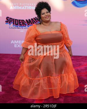 Danielle Perez arrives at the Sony Pictures Animation's SPIDER-MAN ...