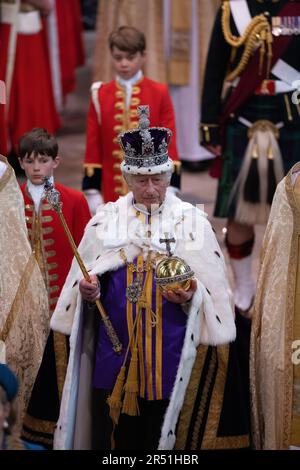 PHOTO:JEFF GILBERT 06th May 2023 King Charles III Coronation inside Westminster Abbey, London, United Kingdom Stock Photo