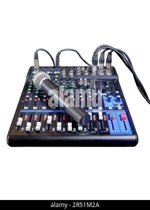 The picture mixing console used for information and process multiple ...