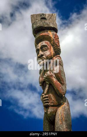 Centre culturel Tjibaou, Nouméa, Nouvelle Calédonie Stock Photo