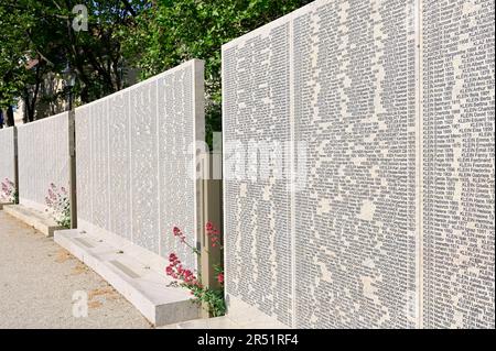Vienna, Austria. Memorial for the Jewish children, women and men from Austria who were murdered in the Shoah Stock Photo