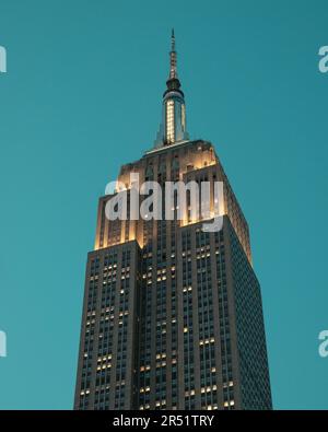 Close-up of the Empire State Building, Manhattan, New York Stock Photo