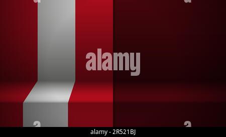 3d background with flag of Peru. An element of impact for the use you want to make of it. Stock Vector