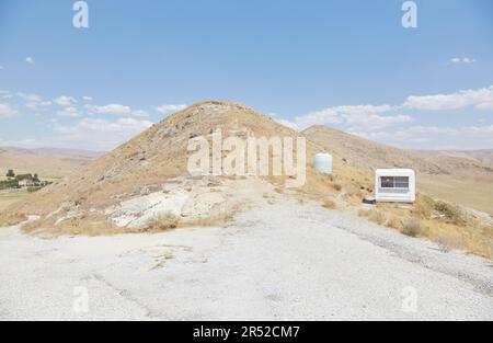 The ancient Urartian fotress of Cavustepe, outside of Van in eastern Turkey Stock Photo