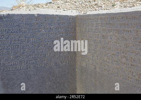 The ancient Urartian fotress of Cavustepe, outside of Van in eastern Turkey Stock Photo