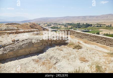 The ancient Urartian fotress of Cavustepe, outside of Van in eastern Turkey Stock Photo