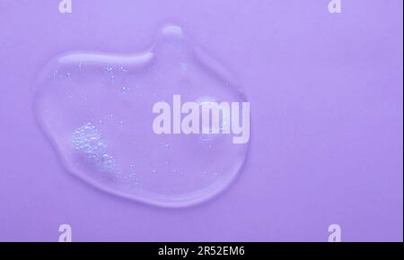 Drop of gel on black background Stock Photo