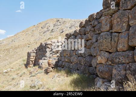 The ancient Urartian fotress of Cavustepe, outside of Van in eastern Turkey Stock Photo