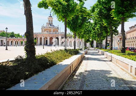 Royal San Antonio Church, Plaza de San Antonio, Aranjuez, Province of Madrid, Spain Stock Photo