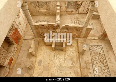 Private house 1, interior, Ephesus, Izmir province, Turkey, Ephesus Stock Photo
