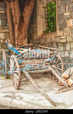 Ancient Chariot, Cart, Ephesus Museum Selcuk, Selcuk, Izmir Province, Aegean Sea, Turkey Stock Photo