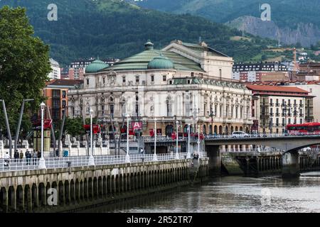 Arriaga Theatre, Bilbao, Basque Country, Teatro Arriaga, Pais Vasco, Spain Stock Photo