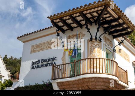 Marimurtra Botanical Gardens entrance building in Blanes Spain Stock Photo