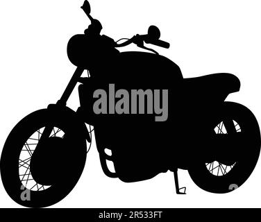 Vintage bike silhouette design vector illustration Stock Vector