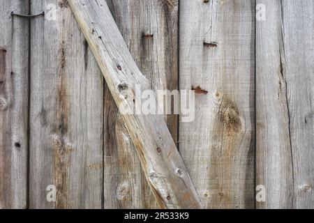 Close up photo of old wooden door, background or wallpaper. Stock Photo