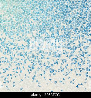 Abstract geometric background. Amazing scattered low poly triangles with colored gradient. Attractive vector illustration. Stock Vector