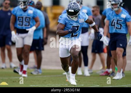 Tennessee Titans Linebacker Azeez Al-Shaair (2) Walks Across The Field ...