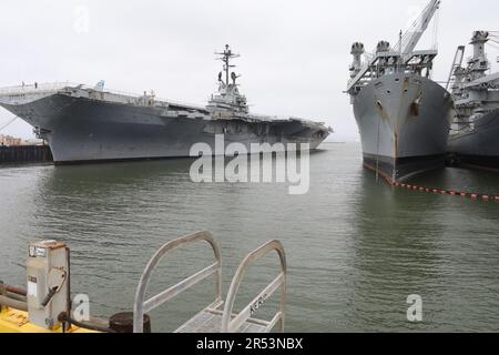 USS Hornet Air and Space museum Stock Photo