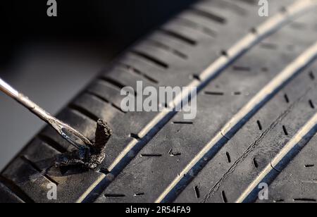 Nail in tire shoulder | Toyota RAV4 Forums