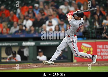 Minnesota Twins' Edouard Julien (47) talks to Carlos Correa against the New  York Yankees during the fifth inning of a baseball game Thursday, April 13,  2023, in New York. (AP Photo/Adam Hunger