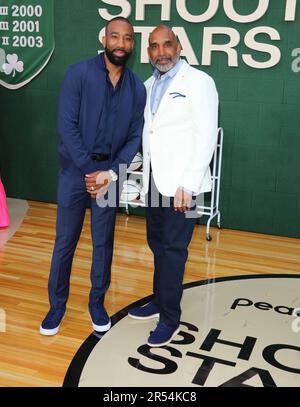 Westwood, USA. 31st May, 2023. Lil Dru III, Dru Joyce II arrives at The Shooting Stars Premiere held at The Regency Village theatre in Westwood, CA on Wednesday, May 31, 2023. (Photo By Juan Pablo Rico/Sipa USA) Credit: Sipa USA/Alamy Live News Stock Photo