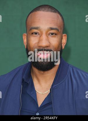 Westwood, USA. 31st May, 2023. Lil Dru Joyce III arrives at The Shooting Stars Premiere held at The Regency Village theatre in Westwood, CA on Wednesday, May 31, 2023. (Photo By Juan Pablo Rico/Sipa USA) Credit: Sipa USA/Alamy Live News Stock Photo