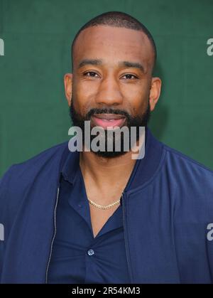 Westwood, USA. 31st May, 2023. Lil Dru Joyce III arrives at The Shooting Stars Premiere held at The Regency Village theatre in Westwood, CA on Wednesday, May 31, 2023. (Photo By Juan Pablo Rico/Sipa USA) Credit: Sipa USA/Alamy Live News Stock Photo