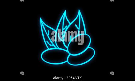 Almond nut line icon. Tasty nuts sign. Vegan food. Vector. Stock Vector
