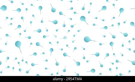 Endless seamless pattern of medical scientific medical items of rubber enemas for bowel cleansing on a white background. Vector illustration. Stock Vector