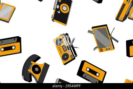 Hipster robot color seamless pattern Stock Vector Image & Art - Alamy