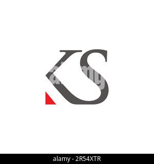 KS Logo Symbol. Letter KS vector suitable for your company Stock Vector