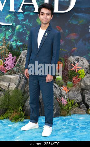 Alexander Molony attends the UK Premiere of 'The Little Mermaid' at Odeon Luxe Leicester Square on May 15, 2023 in London, England. Stock Photo