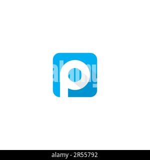 P Logo Icon simple and Modern design. Letter P vector Stock Vector