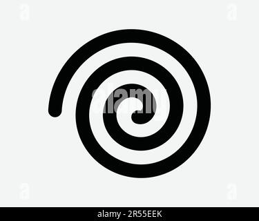 Geometric Circular Spiral, Swirl And Twirl. Cochlear, Vortex, Volute 