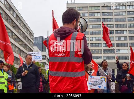 Demonstrator chants slogans through a megaphone during a nationwide ...