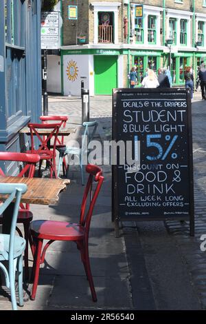 City street cafe Stock Photo