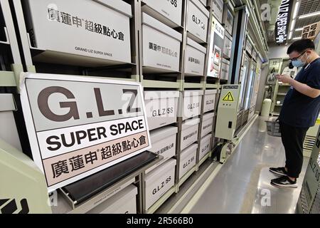 SHANGHAI, CHINA - JUNE 1, 2023 - Customers shop at a warehouse in Shanghai, China, June 1, 2023. This new store with a 'warehouse' theme opened in ear Stock Photo