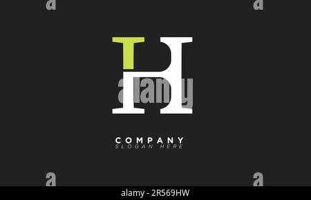 BH Alphabet letters Initials Monogram logo Stock Vector
