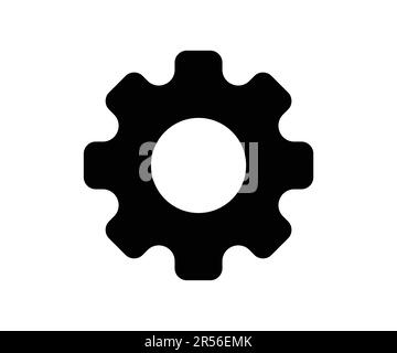 Minimal gear and setting icon design vector template Stock Vector