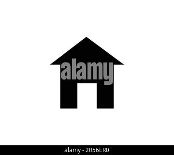 Simple home icon design vector template Stock Vector