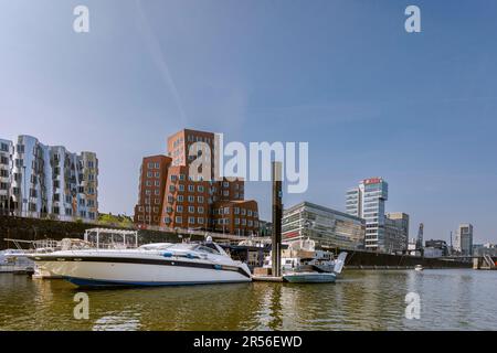 Marina Dusseldorf in the Media Harbour Stock Photo