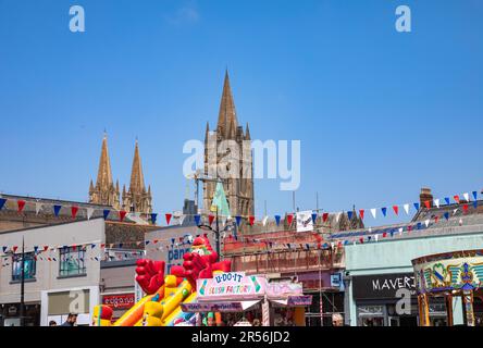 A view of the Cathedral in Truro, Cornwall,UK Stock Photo