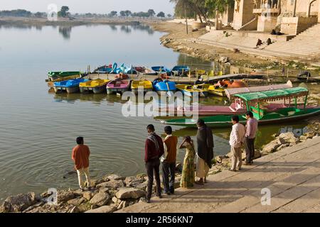 Gadisar tank. jaisalmer. rajasthan. India Stock Photo