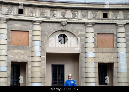 Sweden. Stockholm. Guard Stock Photo