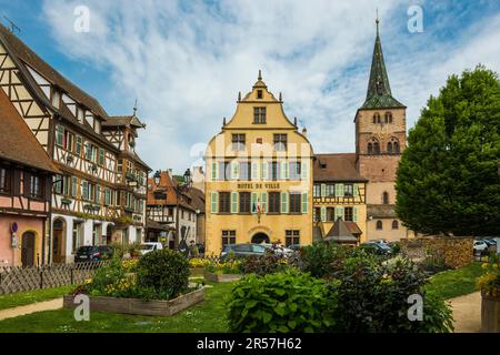 Town Hall, Turckheim, Grand Est, Haut-Rhin, Alsace, France Stock Photo