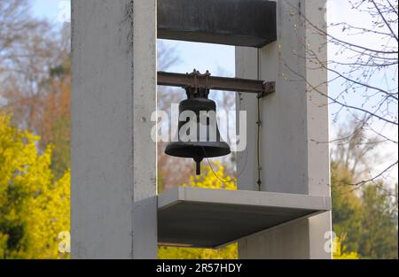 Cemetery bells in Maulbronn, forest cemetery Stock Photo