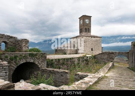 Albania. Balkan Peninsula. Gjirokaster. Castle Stock Photo