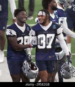 Dallas Cowboys cornerback D'Angelo Mandell (38) defends during an NFL  Football game in Arlington, Texas, Saturday, August 12, 2023. (AP  Photo/Michael Ainsworth Stock Photo - Alamy