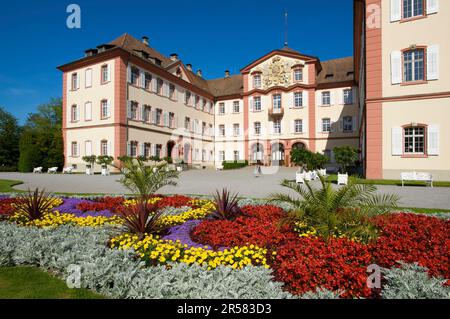 Castle on the flower island of Mainau, Lake Constance, Baden-Wuerttemberg, Germany Stock Photo